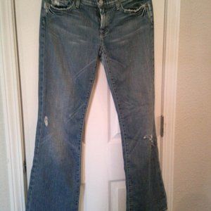 7 For All Mankind Distressed w/ Braided Pocket Jeans (10/30)